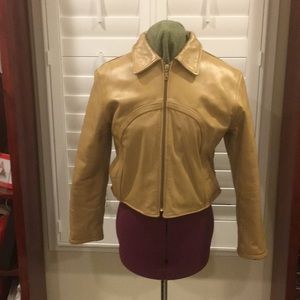 Camel Tan Leather Jacket